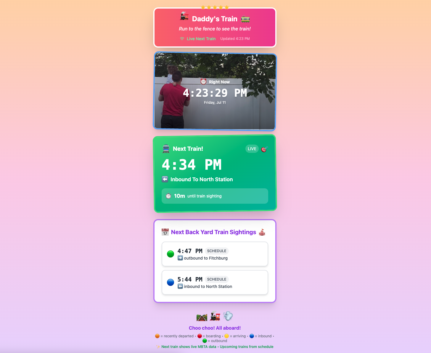 Screenshot of Daddy's Train